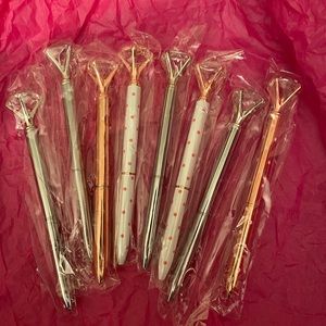 Pens for bridal shower or bachelorette - ring pen- giant diamond pens (8 total)